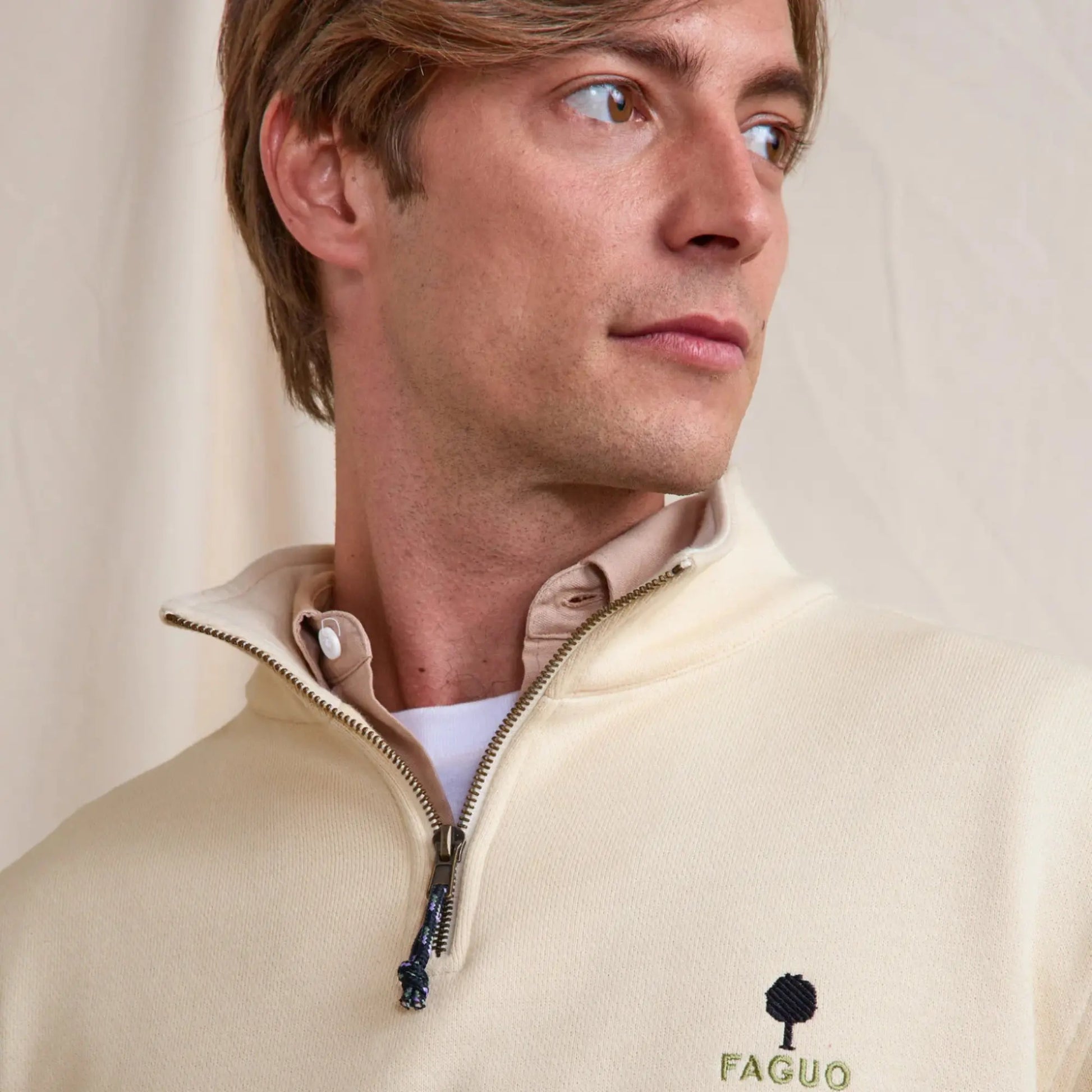 FAGUO -  SWEAT AMBOISE ÉCRU -  Klubb