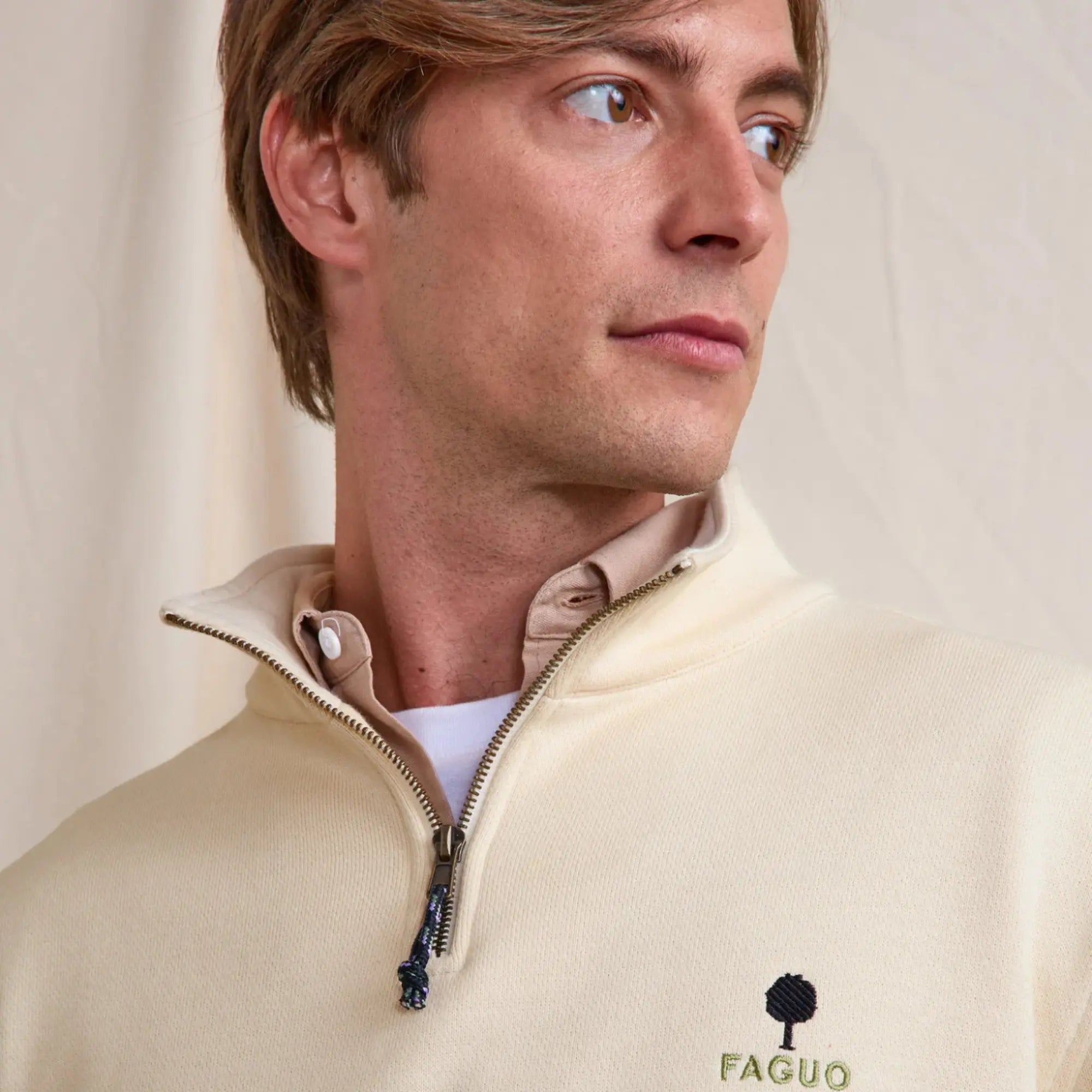 FAGUO -  SWEAT AMBOISE ÉCRU -  Klubb