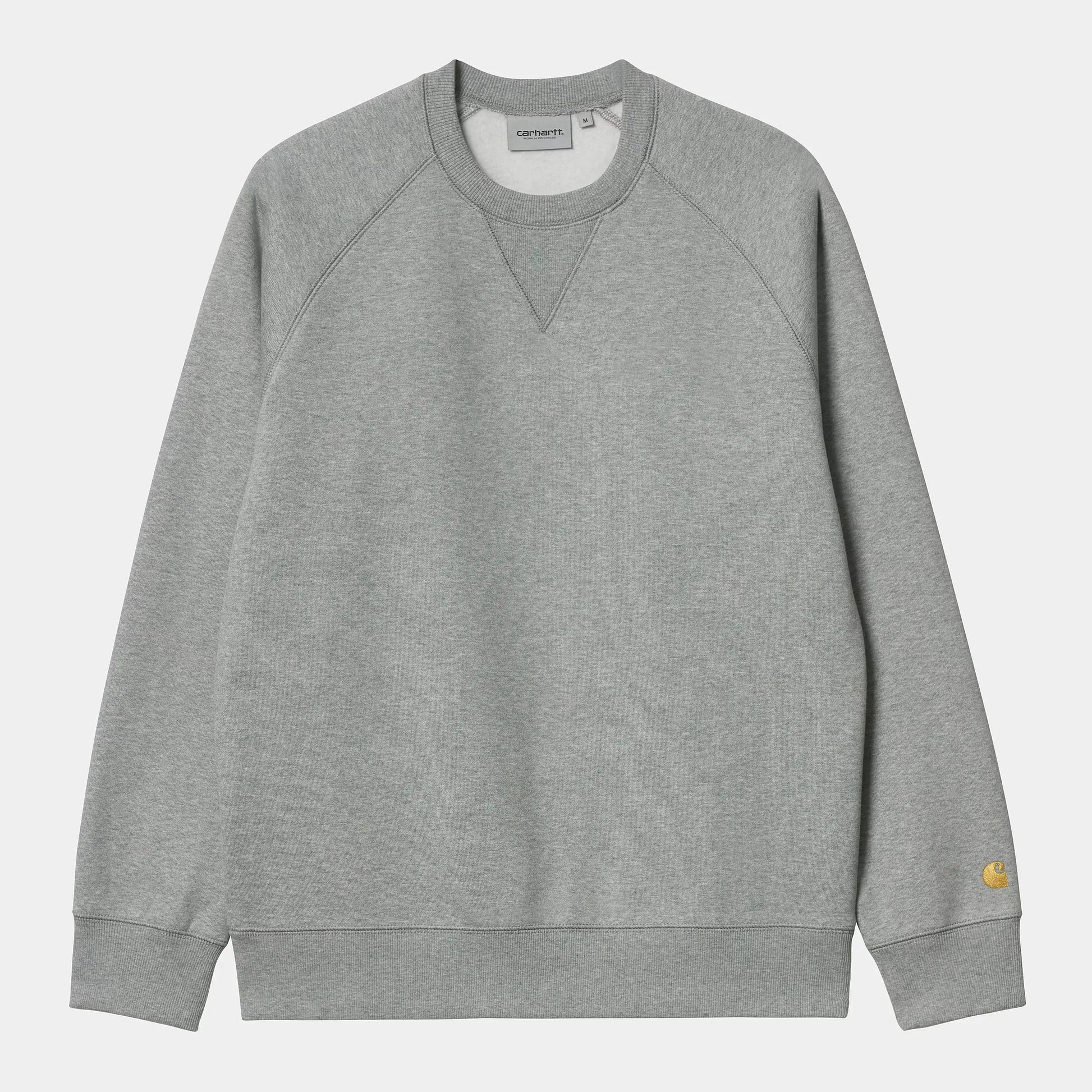 CARHARTT WIP -  SWEAT CHASE GREY HEATHER -  Klubb