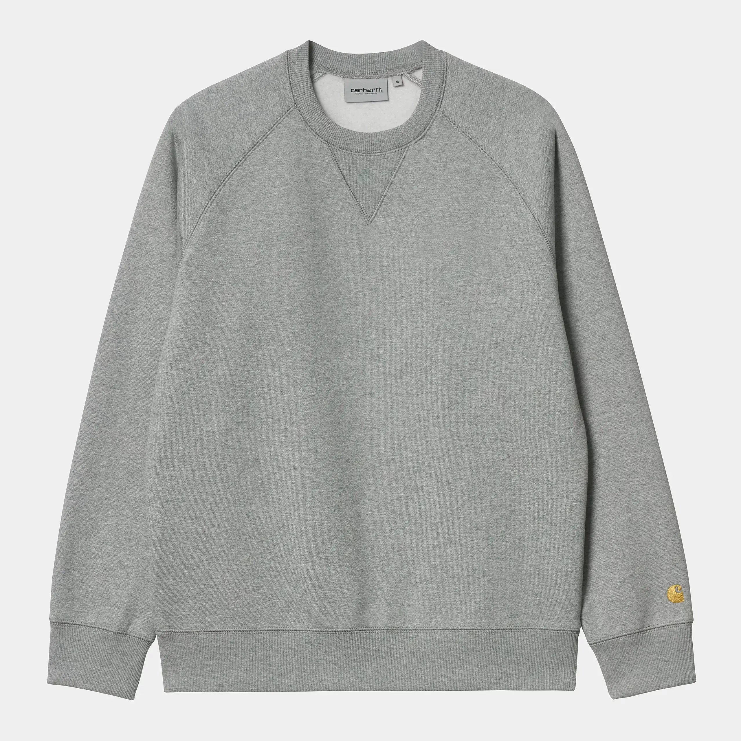 CARHARTT WIP -  SWEAT CHASE GREY HEATHER -  Klubb
