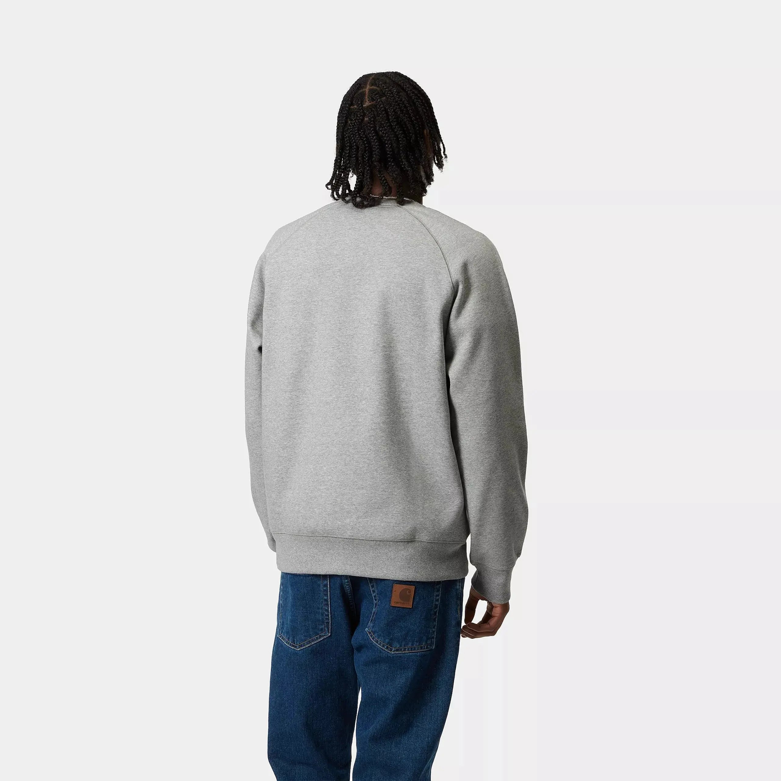 CARHARTT WIP -  SWEAT CHASE GREY HEATHER -  Klubb
