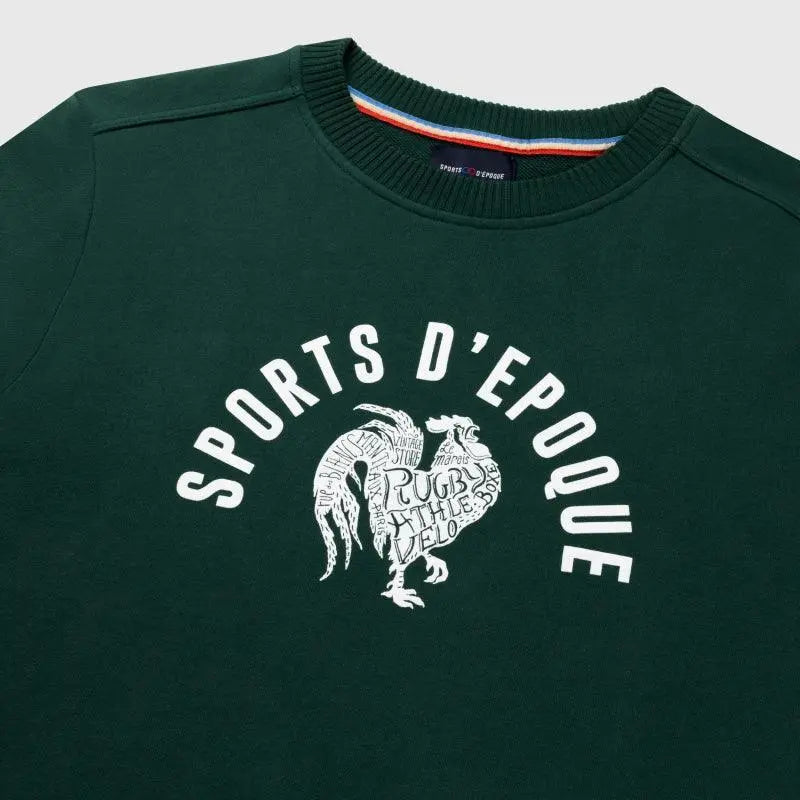 SWEAT COL ROND ETENDARD VERT