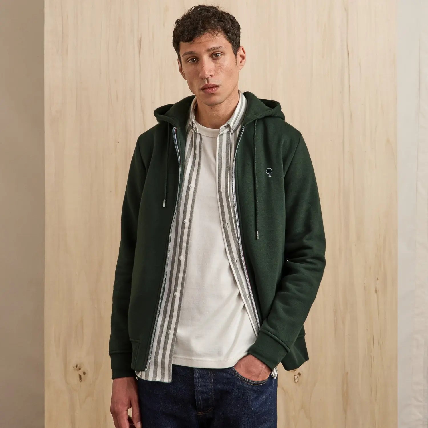 FAGUO -  SWEAT MESNIL - VERT FONCÉ -  Klubb