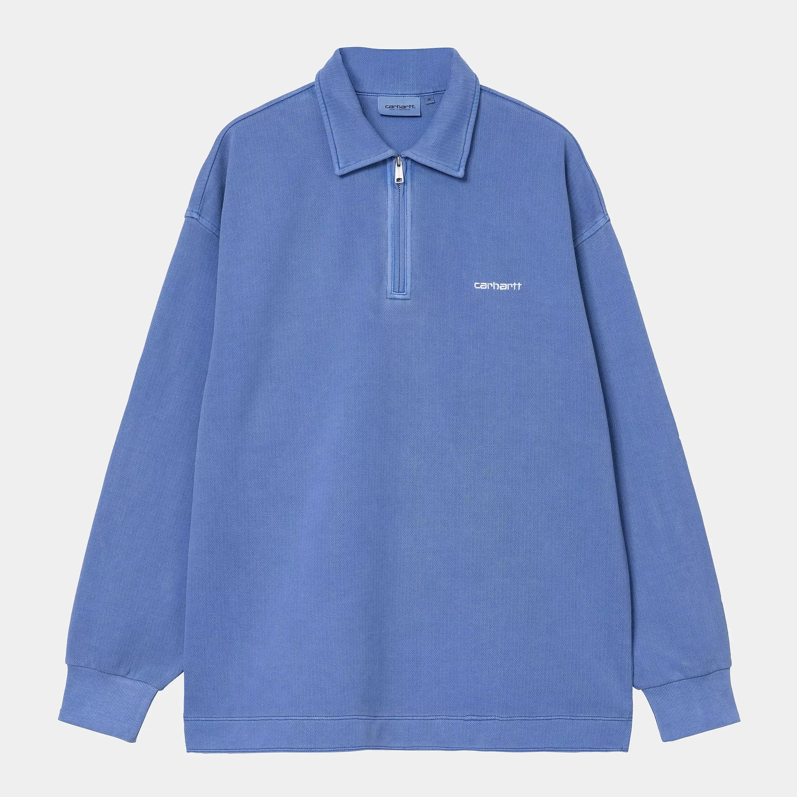 CARHARTT WIP -  SWEAT PIQUÉ SCRIPT BLEU -  Klubb