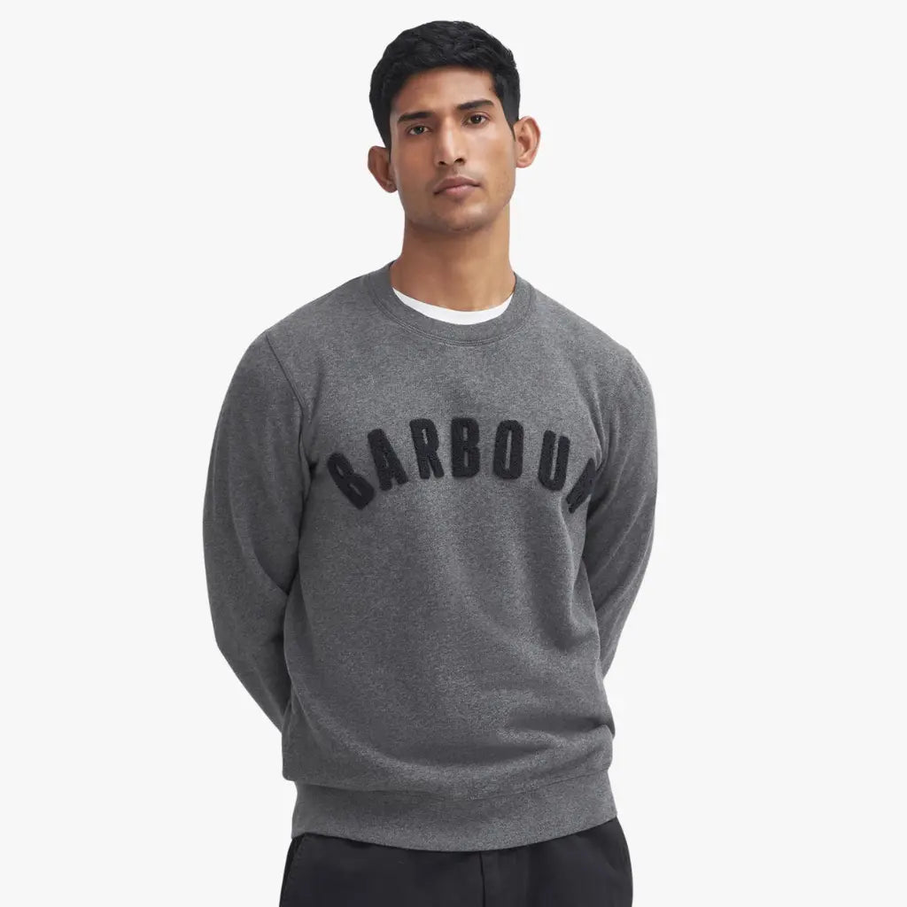 BARBOUR -  SWEAT PREP LOGO GRIS -  Klubb