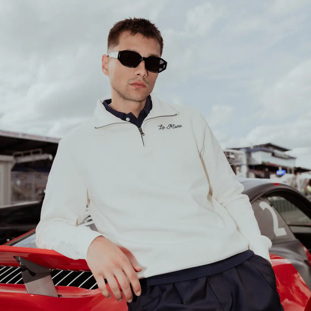Sweat Kappa Mosso 24H Le Mans beige — vue de face