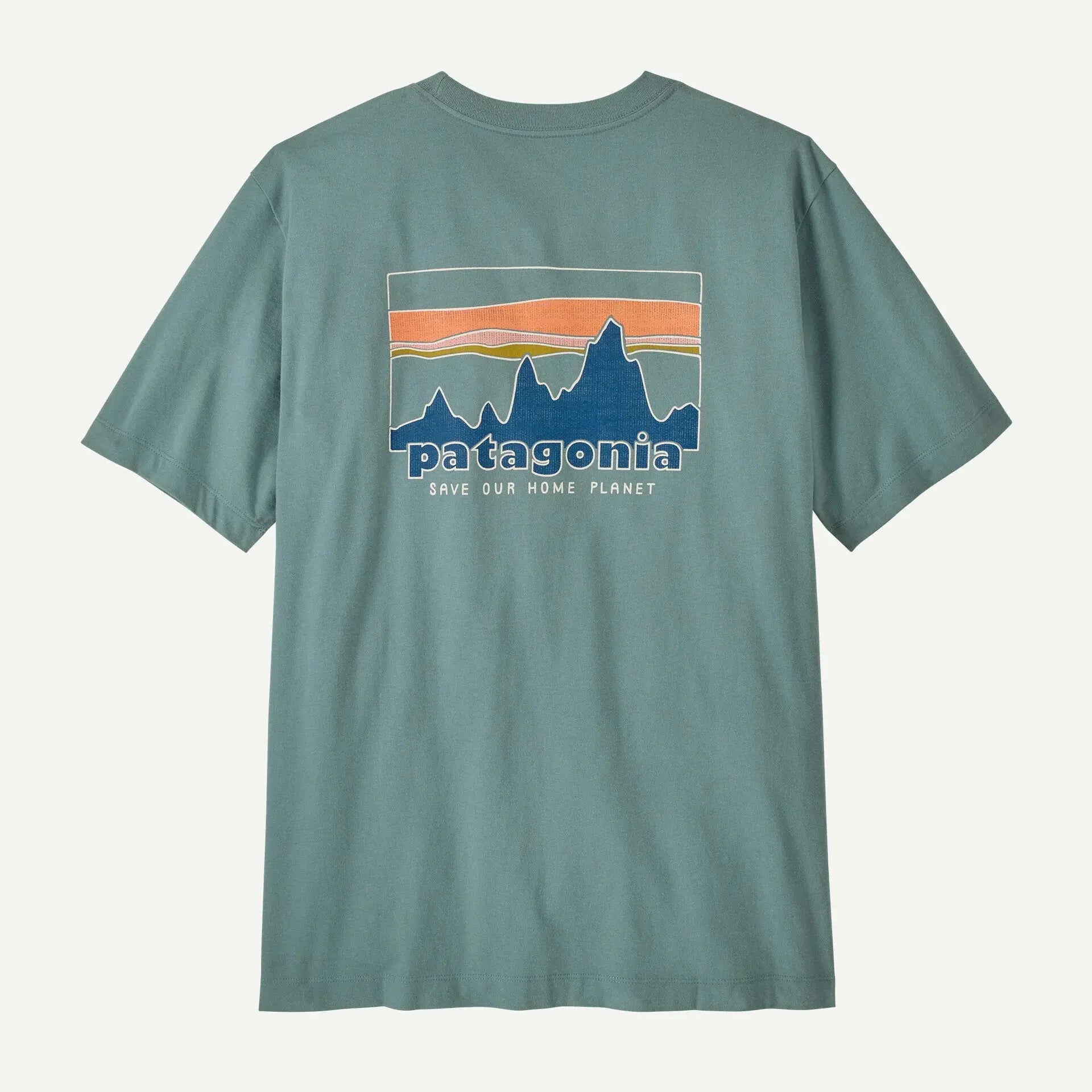 T-SHIRT 73 SKYLINE - BLUE SAGE