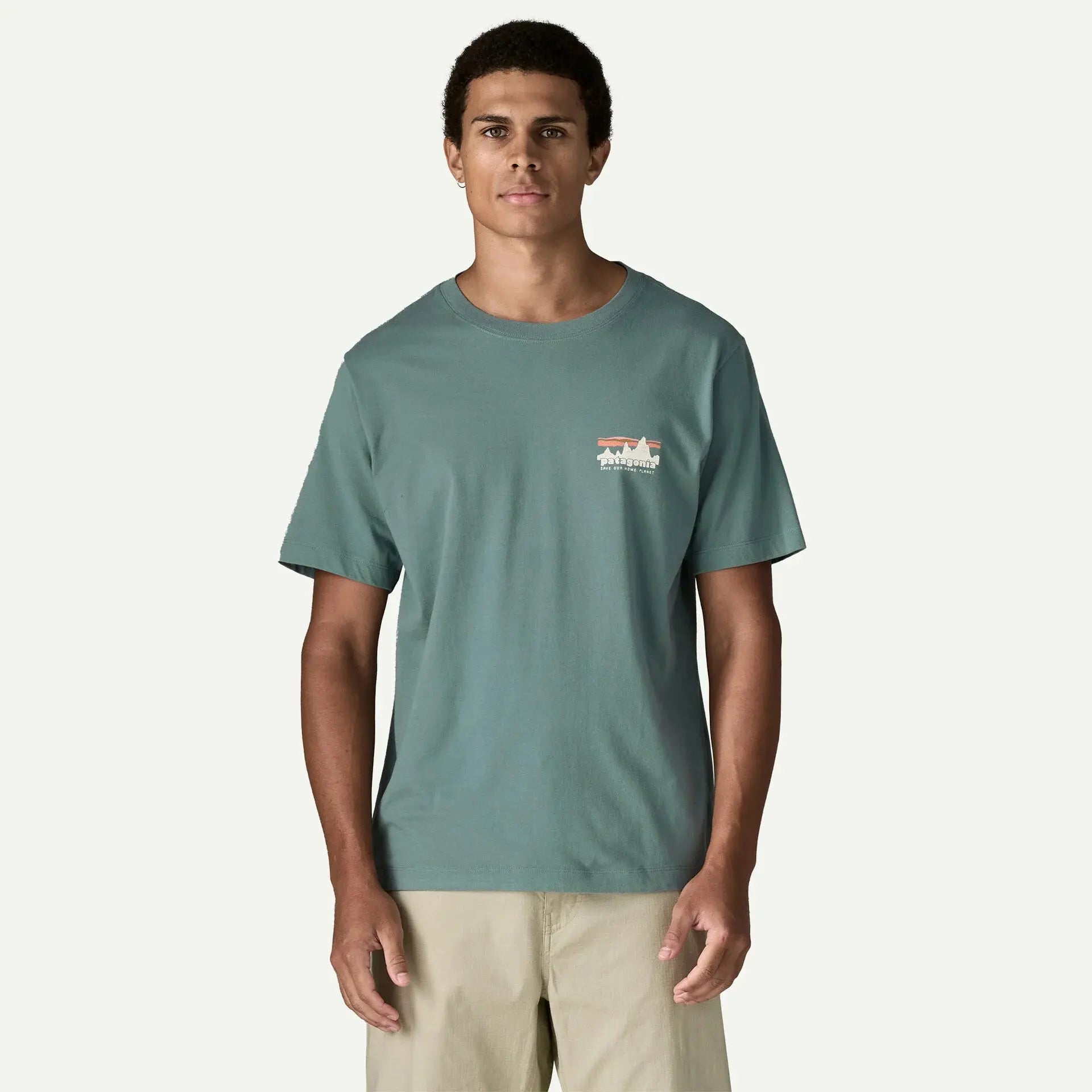 T-SHIRT 73 SKYLINE - BLUE SAGE