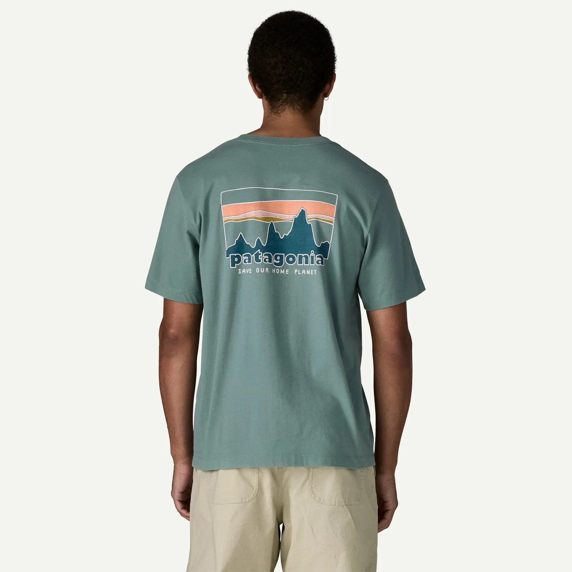 T-SHIRT 73 SKYLINE - BLUE SAGE