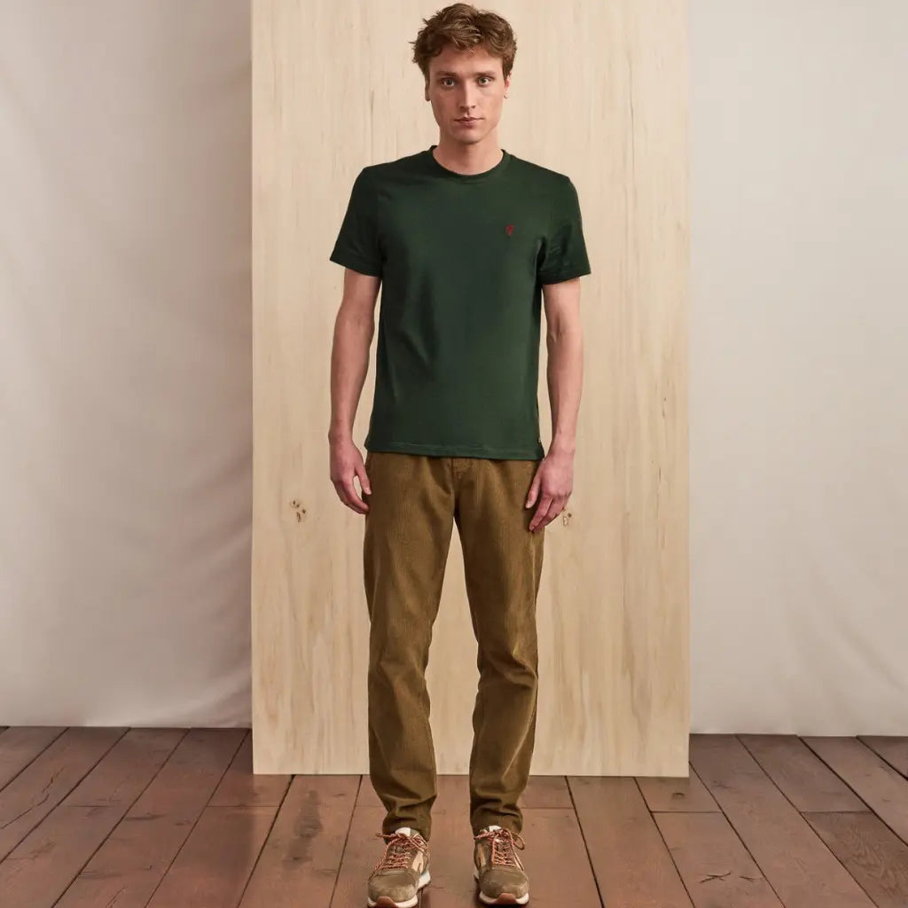 FAGUO -  T-SHIRT ARCY VERT FONCÉ -  Klubb