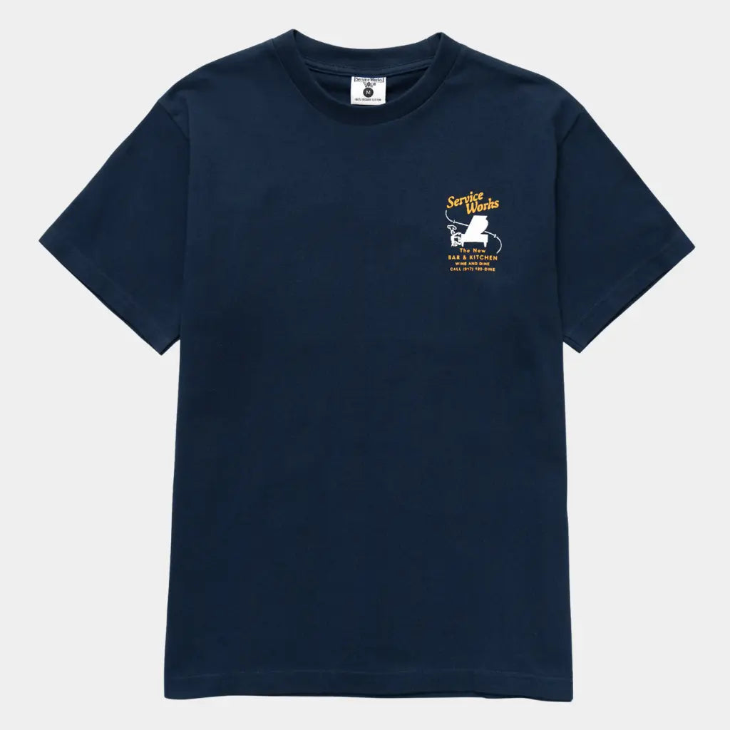 SERVICE WORKS -  T-SHIRT BAR KITCHEN NAVY -  Klubb