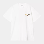 T-SHIRT BUTTON BLANC CARHARTT WIP -  Klubb