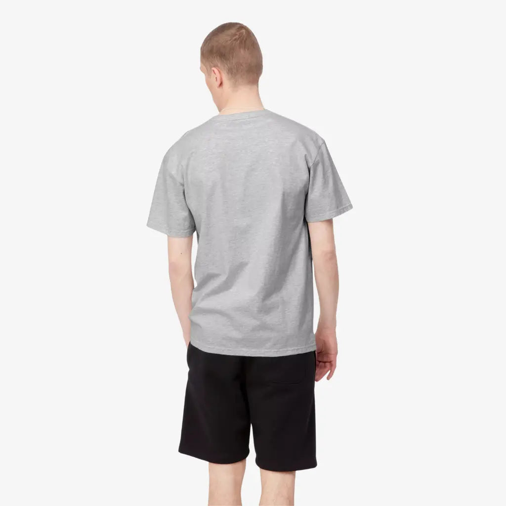 CARHARTT WIP -  T-SHIRT CHASE - ASH HEATHER -  Klubb