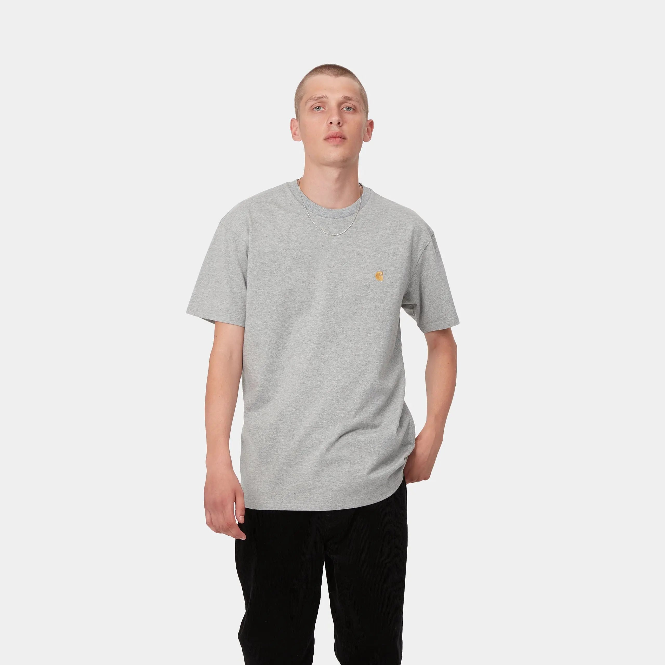 T-SHIRT CHASE - GREY HEATHER CARHARTT WIP -  Klubb