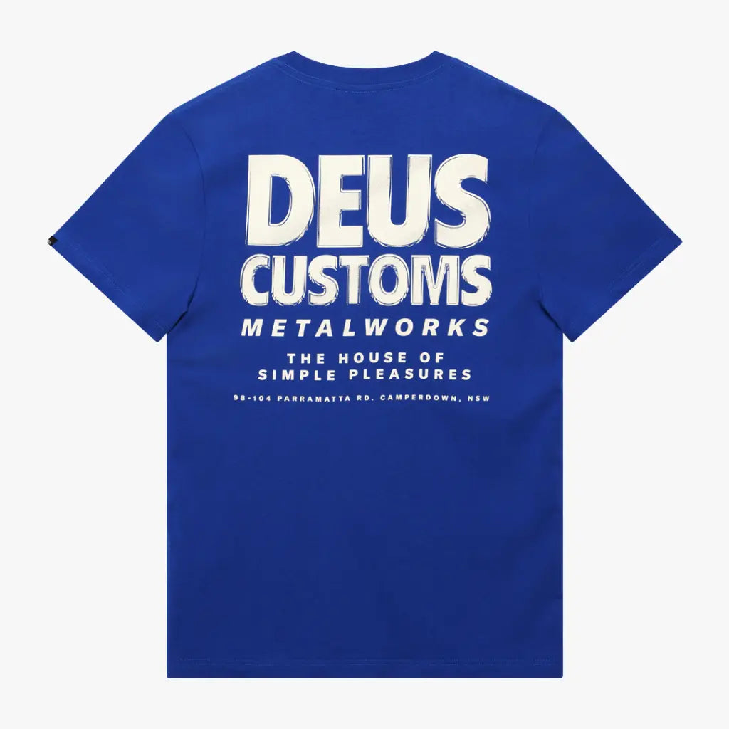 DEUS EX MACHINA -  T-SHIRT CHROMIUM BLEU -  Klubb