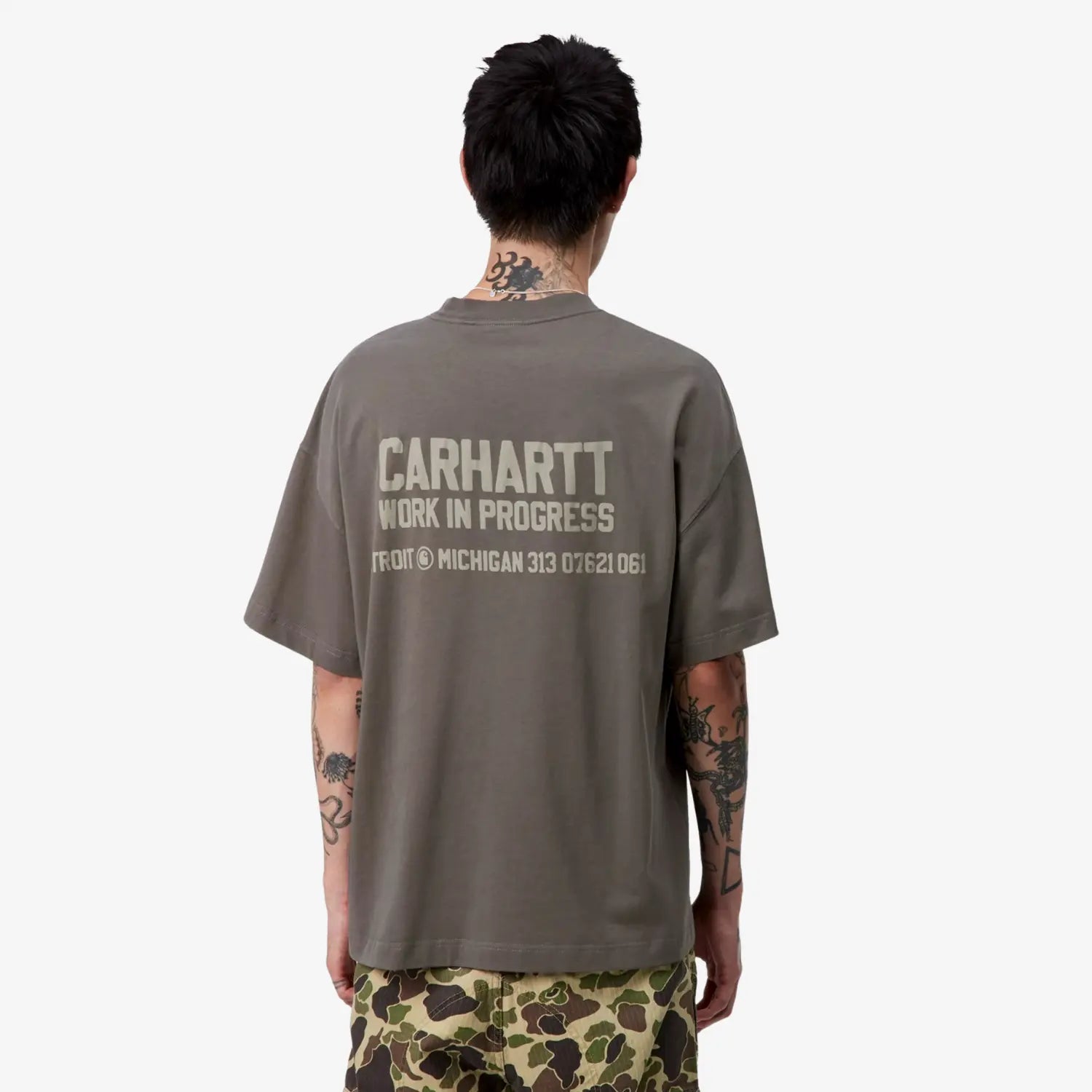 CARHARTT WIP -  T-SHIRT DISTANCE GRAPHITE -  Klubb