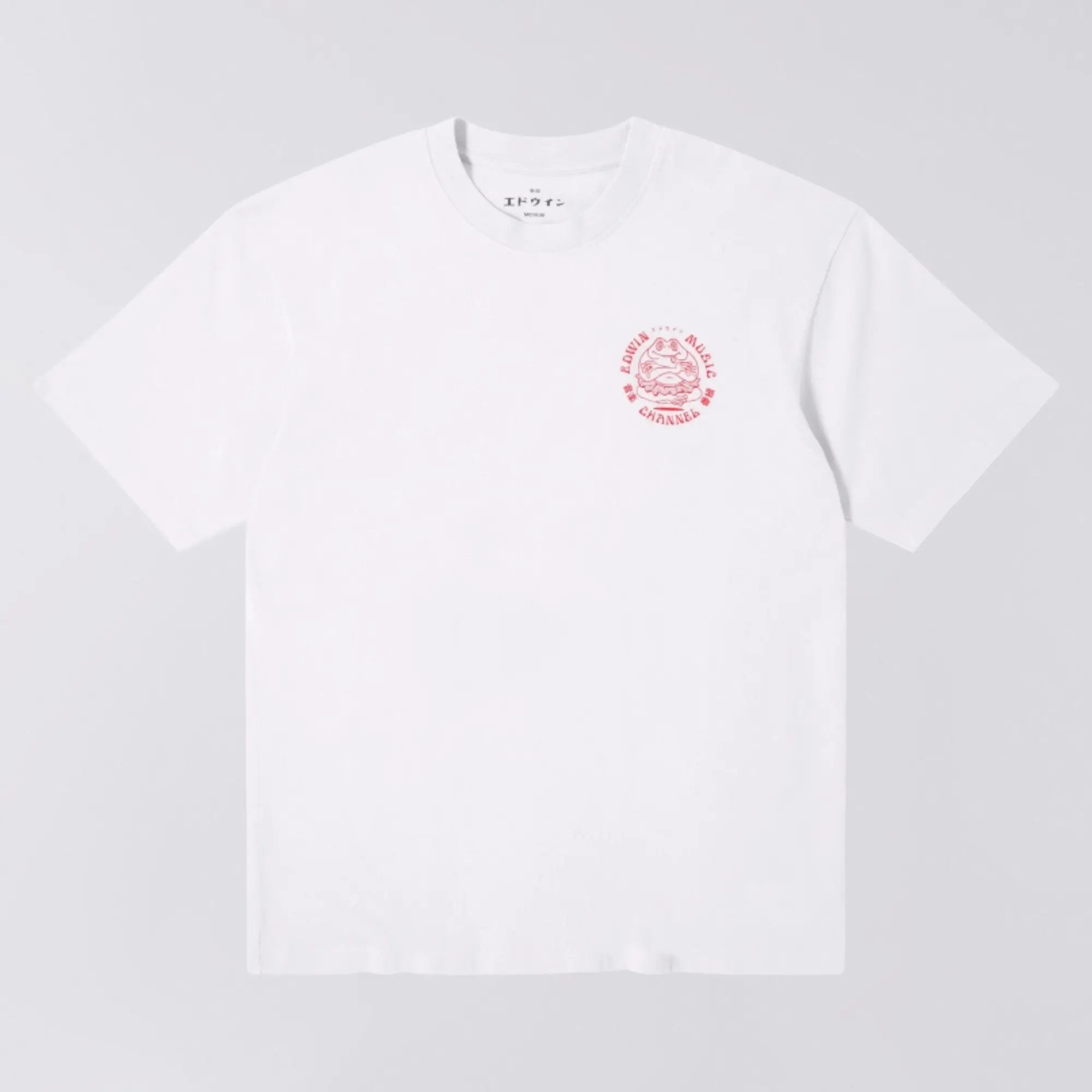 T-SHIRT EDWIN MUSIC CHANNEL - BLANC