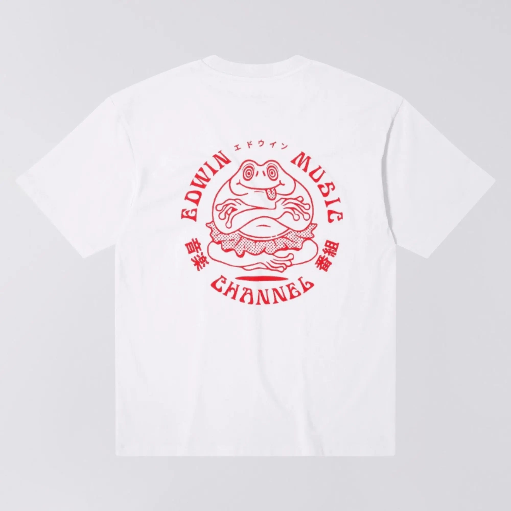 T-SHIRT EDWIN MUSIC CHANNEL - BLANC