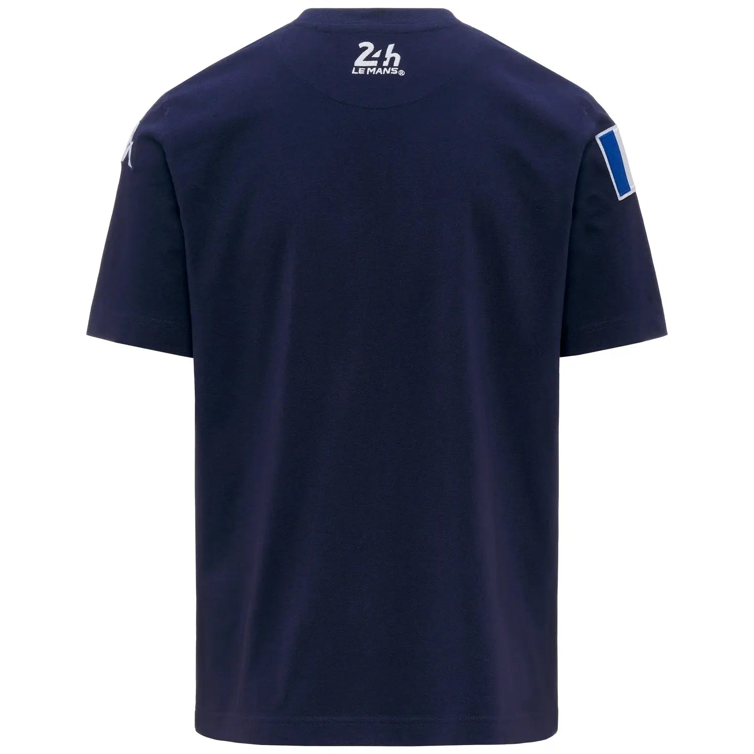 T-shirt Kappa Eroi 24H Le Mans bleu marine - vue de dos avec marquage 24h et écusson tricolore