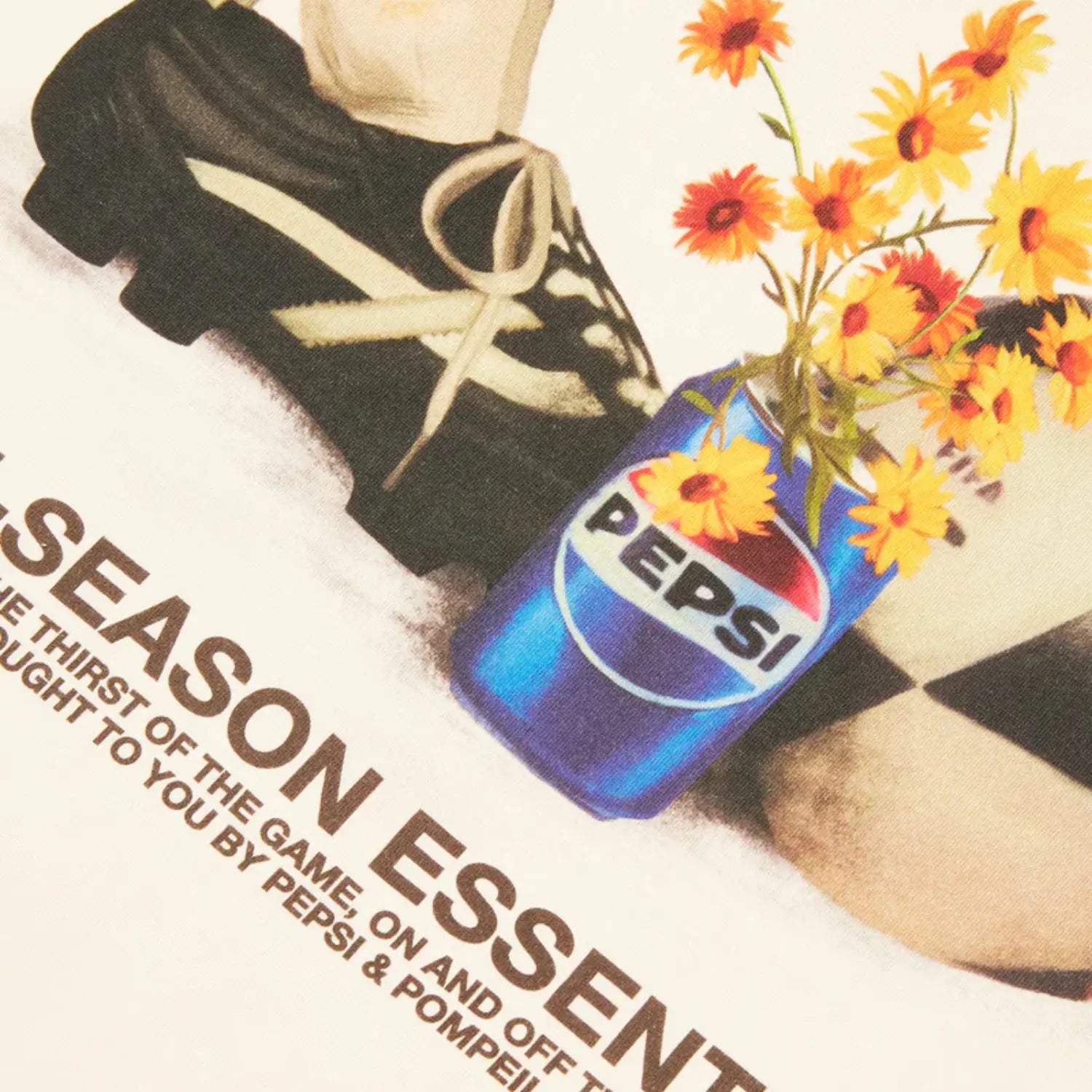 T-SHIRT ESSENTIALS - CREAM POMPEII x PEPSI -  Klubb