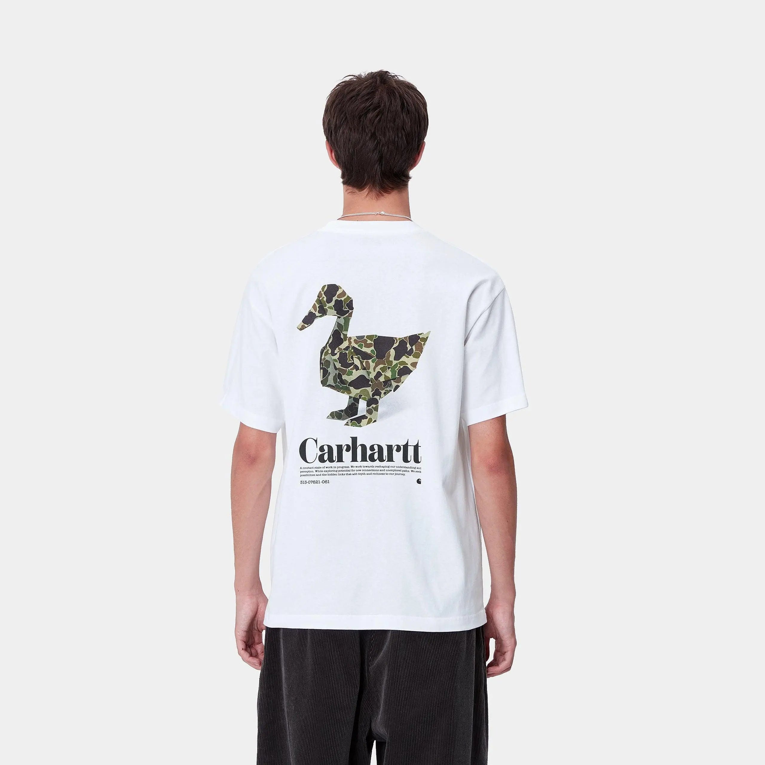 T-SHIRT FOLD DUCK - BLANC CARHARTT WIP -  Klubb