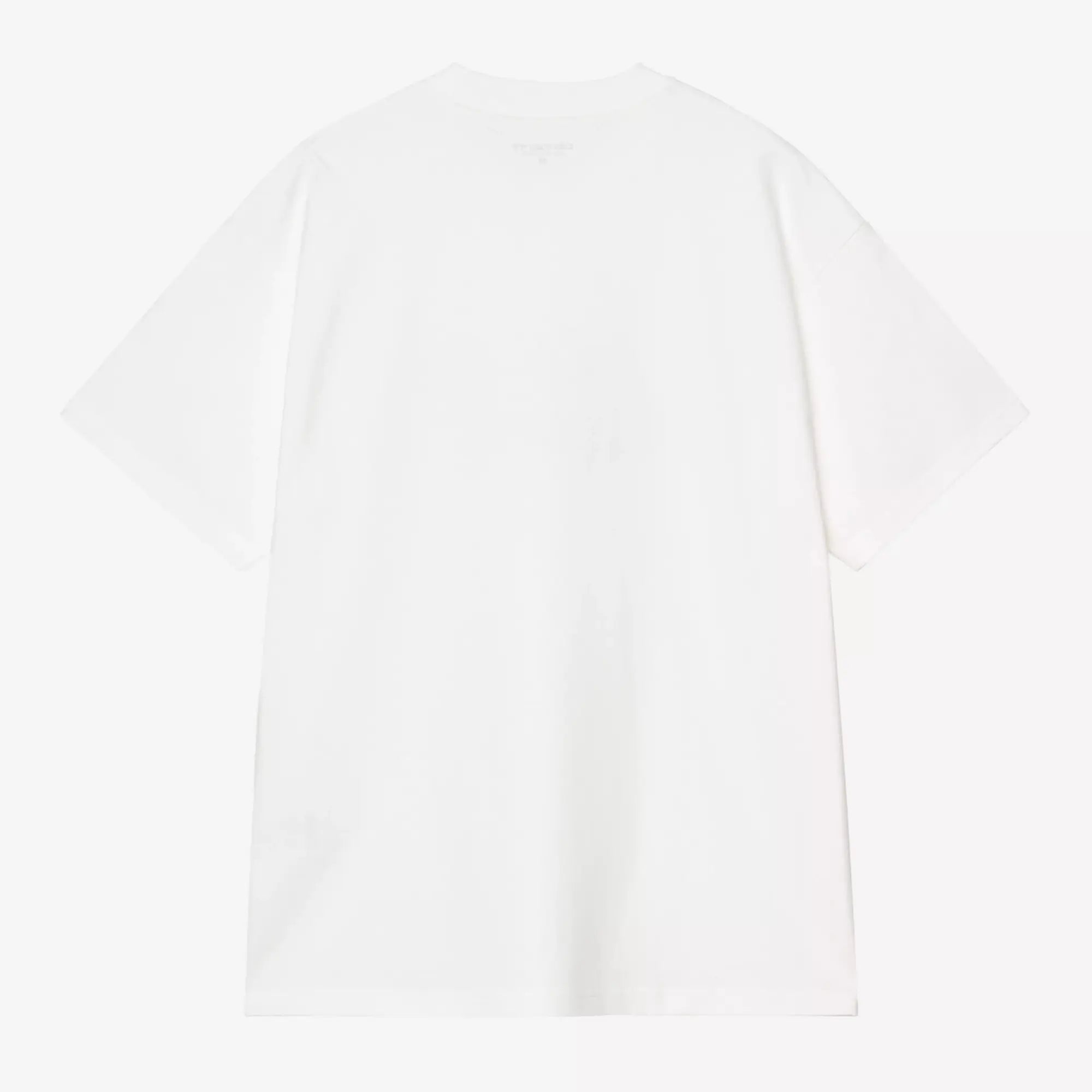T-shirt Fromage blanc Carhartt WIP à plat, dos uni sans imprimé