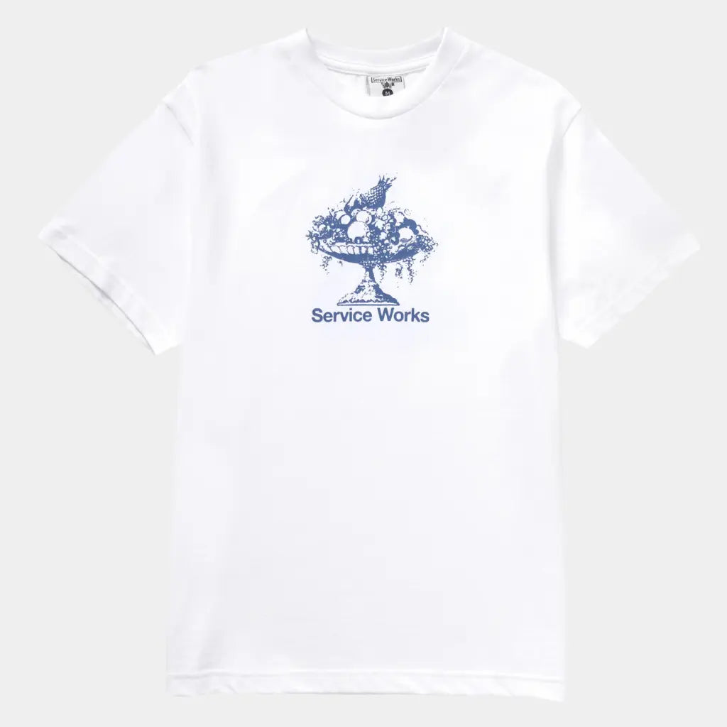 SERVICE WORKS -  T-SHIRT FRUIT BOWL BLANC -  Klubb