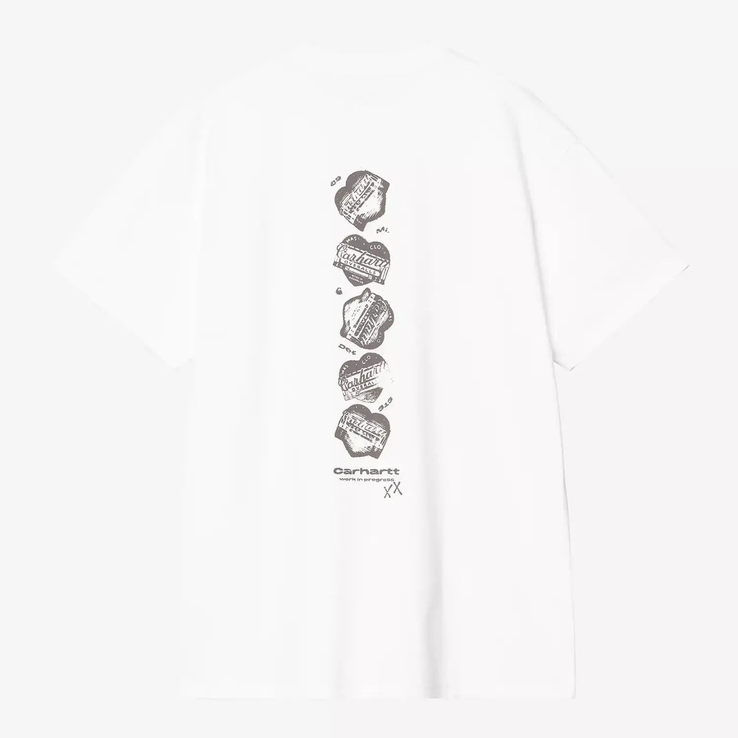 T-SHIRT GARBLE - BLANC