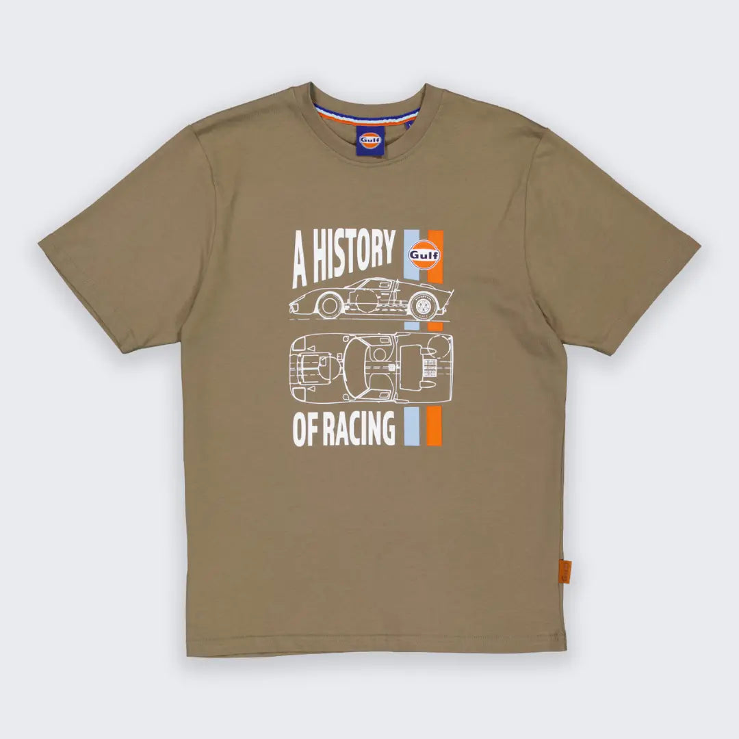 T-shirt Gulf History Of Racing - Kaki - Gulf
