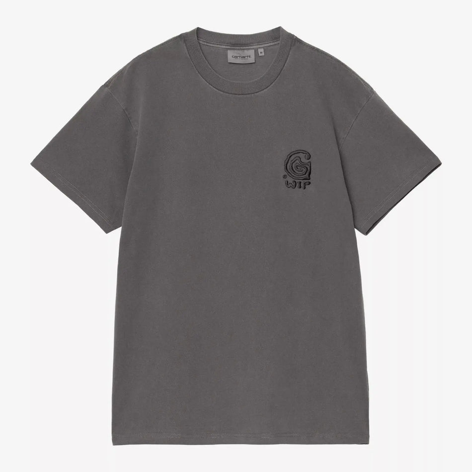 T-SHIRT HELIX REDUX BLACK GARMENT DYED