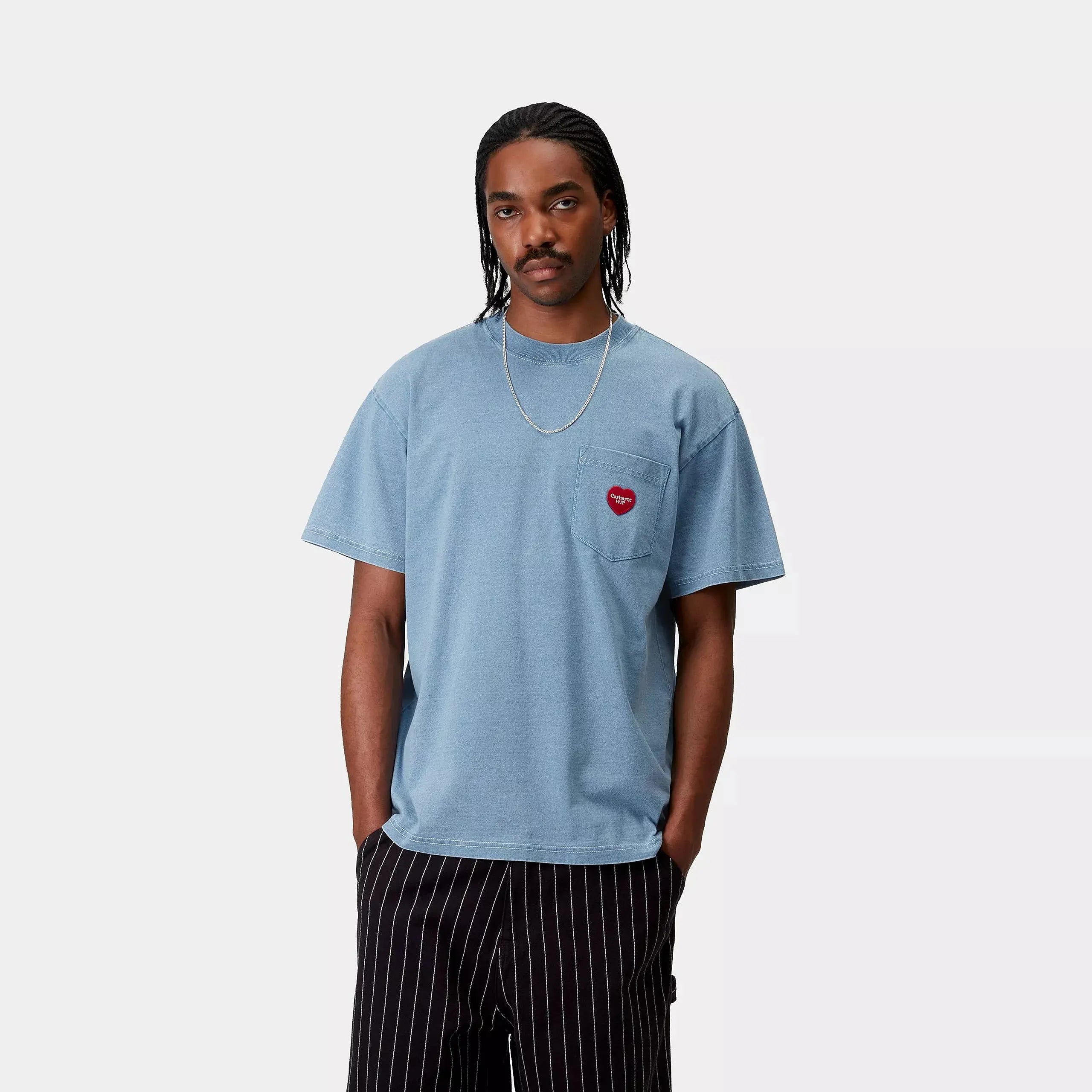 T-SHIRT INGO POCKET BLUE CARHARTT WIP -  Klubb