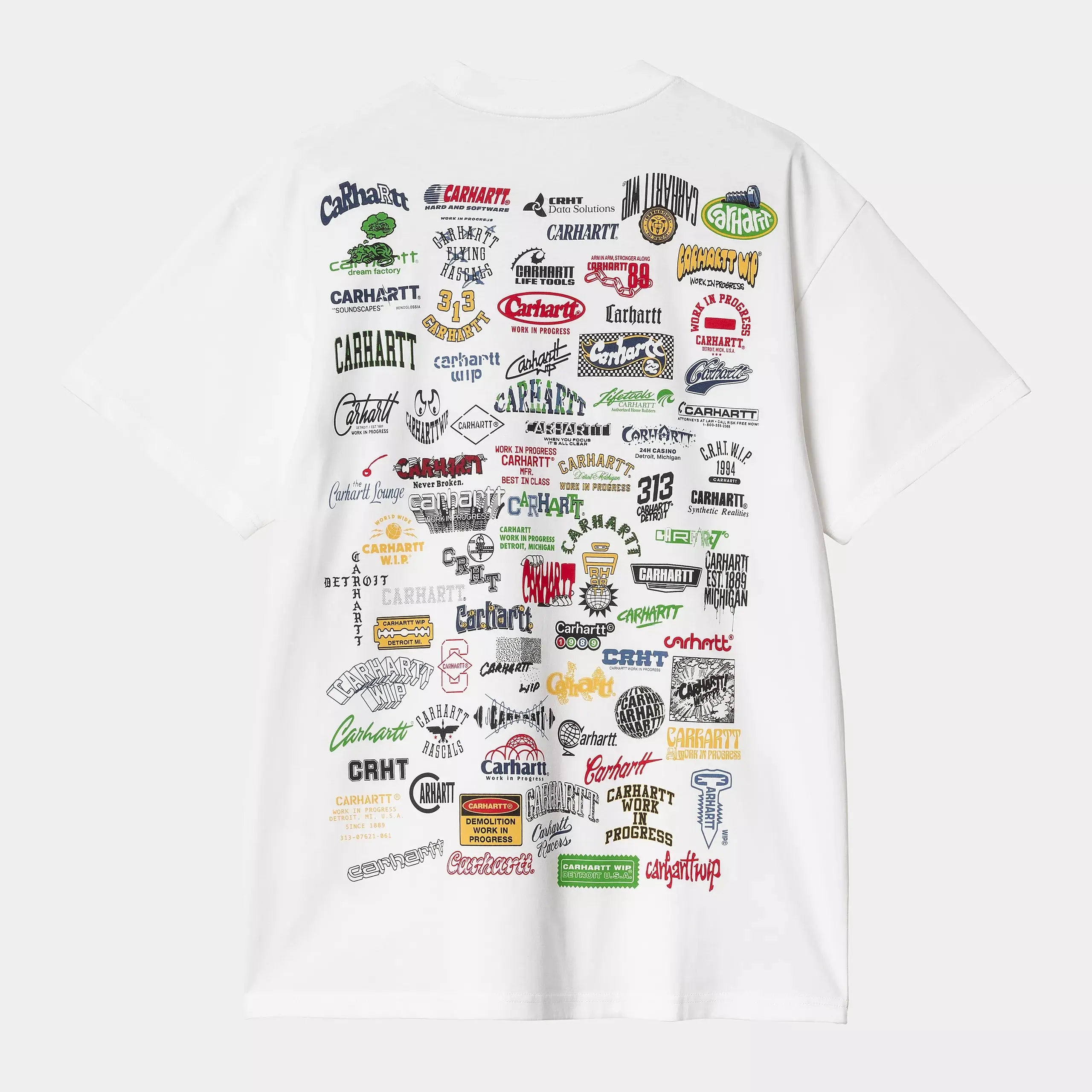T-SHIRT LOGO BLANC CARHARTT WIP -  Klubb