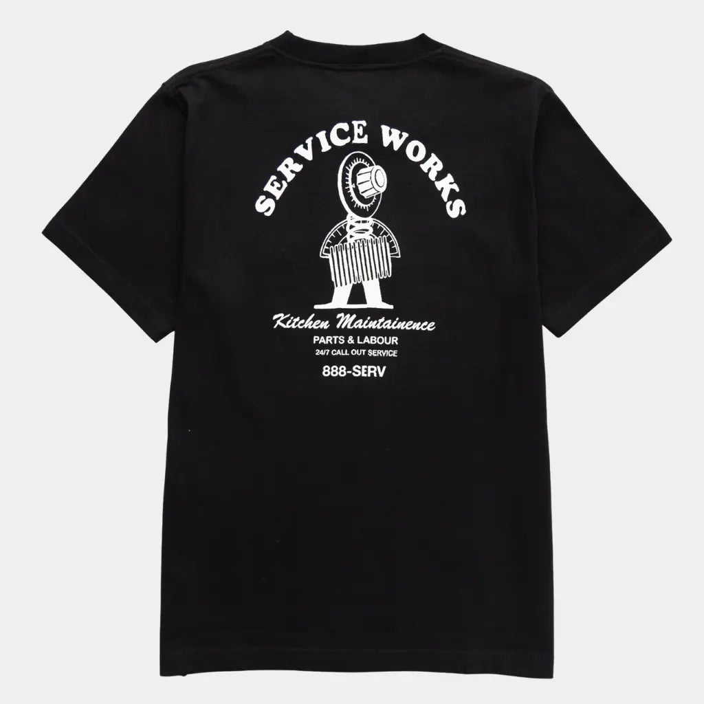 SERVICE WORKS -  T-SHIRT MAINTENANCE NOIR -  Klubb