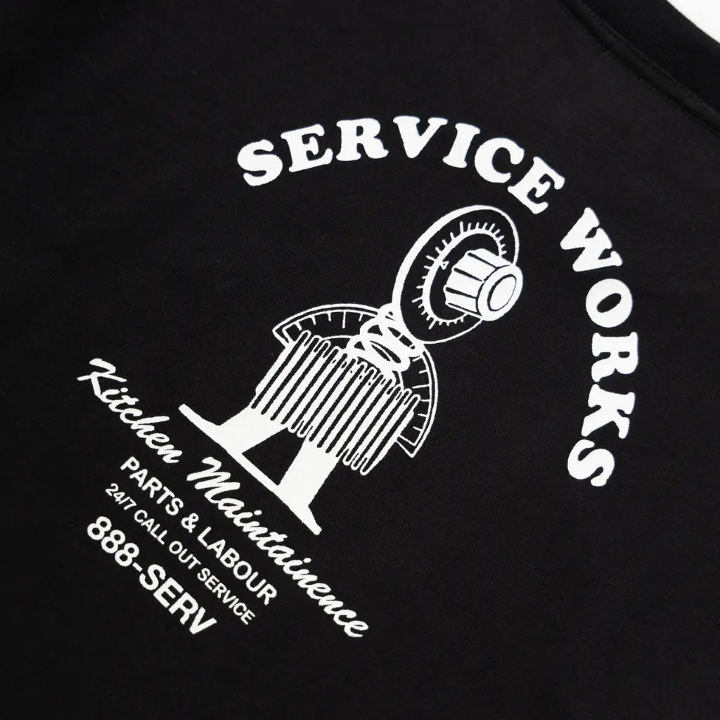 SERVICE WORKS -  T-SHIRT MAINTENANCE NOIR -  Klubb