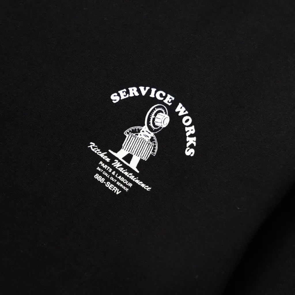 SERVICE WORKS -  T-SHIRT MAINTENANCE NOIR -  Klubb