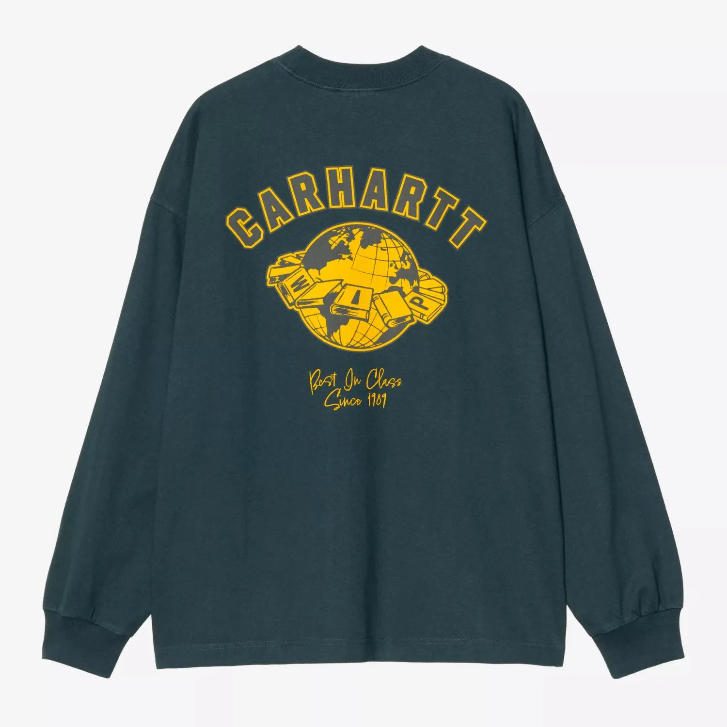 CARHARTT WIP -  T-SHIRT MANCHES WORLD CLASS LONGUES DEEP LAGOON -  Klubb