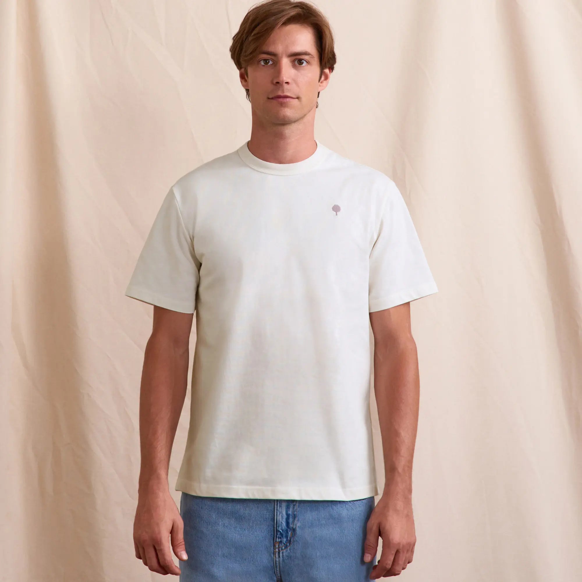 T-SHIRT MASSOURY IMPRIMÉ FLOWER ART ÉCRU