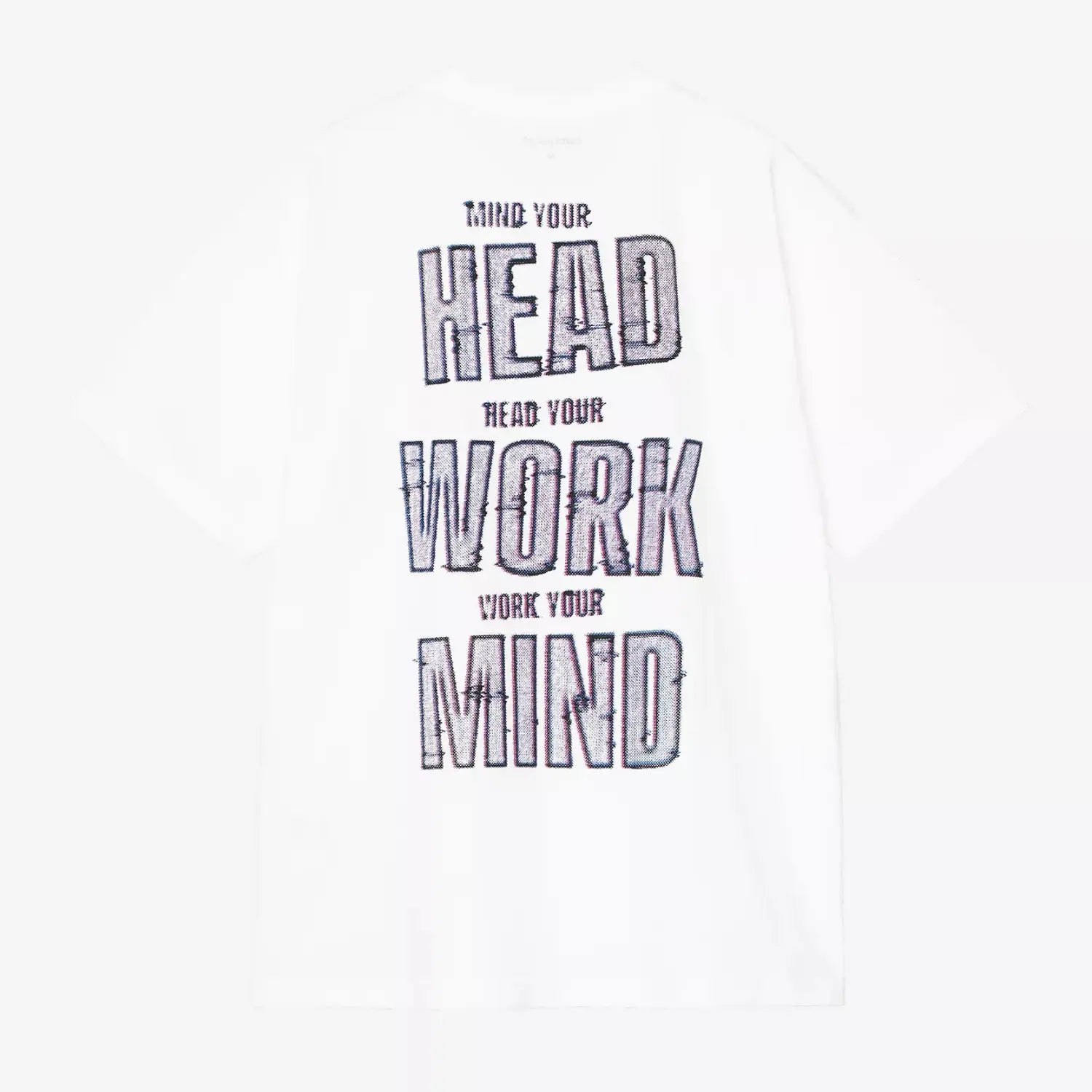T-SHIRT MIND YOUR HEAD BLANC