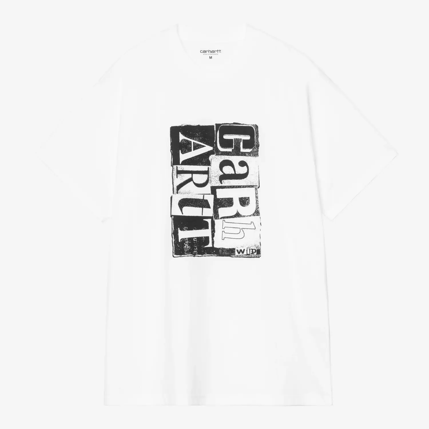 CARHARTT WIP -  T-SHIRT MOVING LETTERPRESS - BLANC -  Klubb