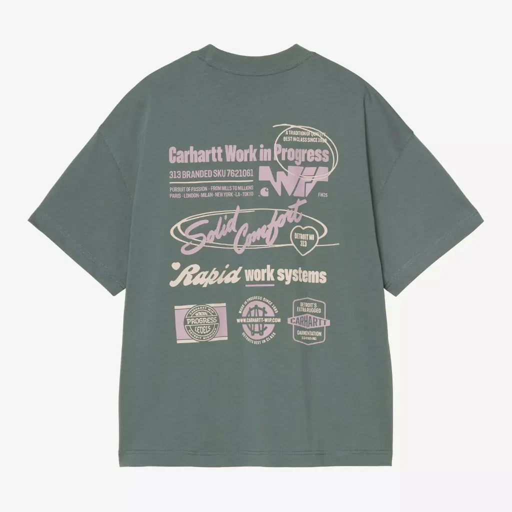 CARHARTT WIP -  T-SHIRT NETWORKS SILVER PINE -  Klubb