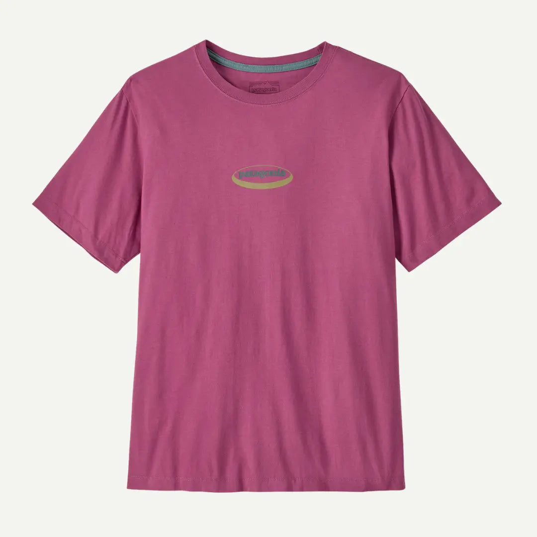 T-SHIRT OVAL LOGO - FADED MAGENTA