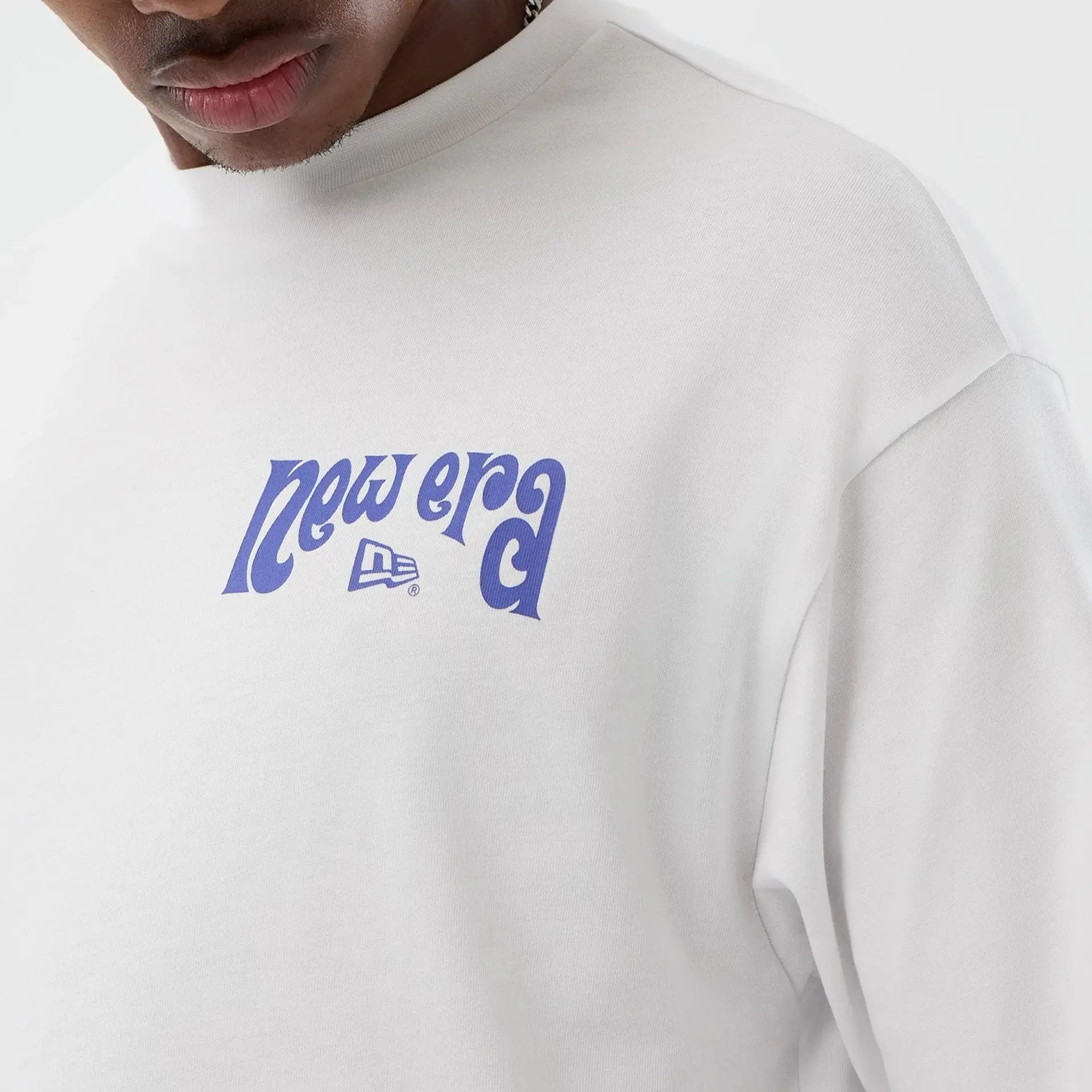 T-shirt Oversize Pizza - Blanc