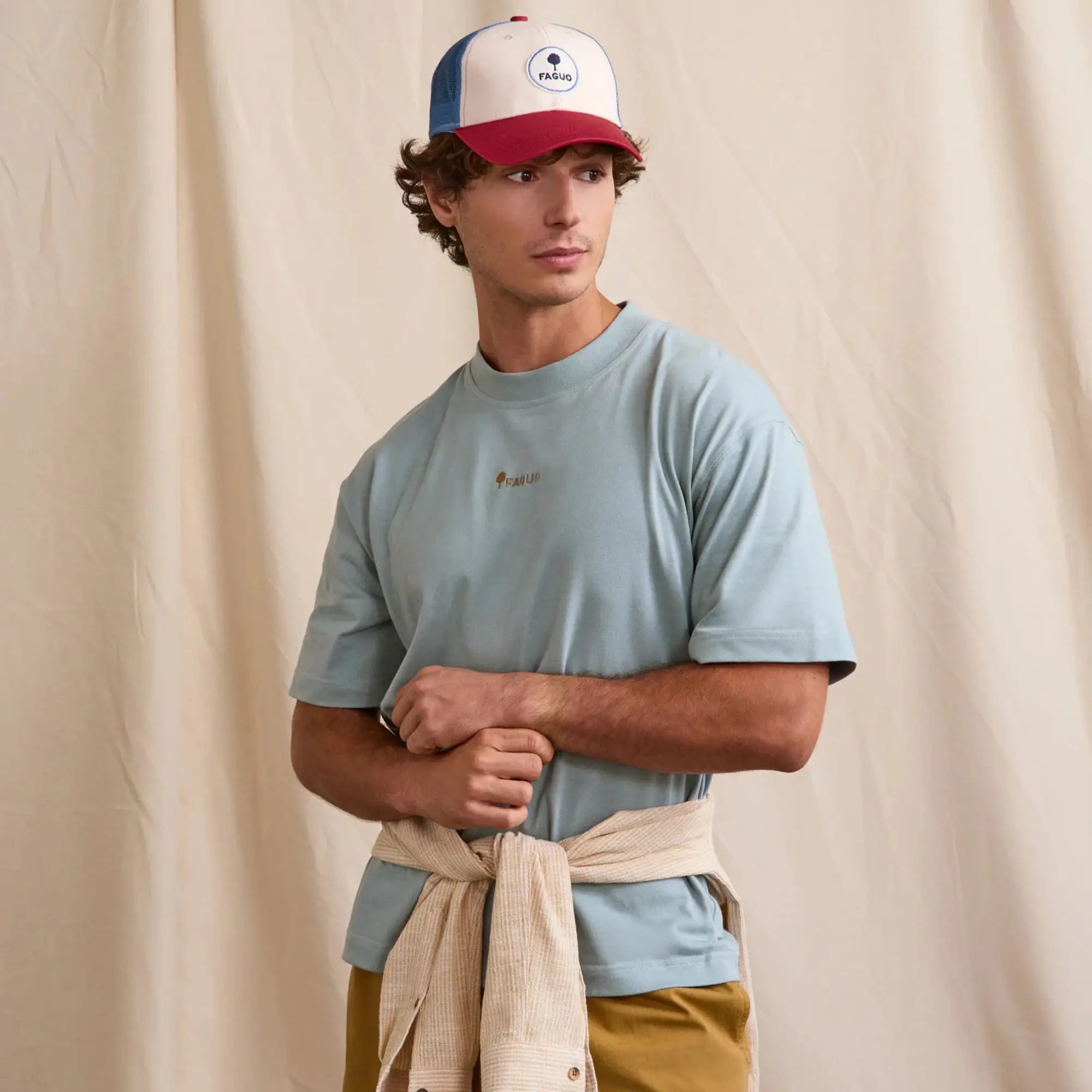 T-SHIRT OVERSIZE YELLOWSTONE BLEU