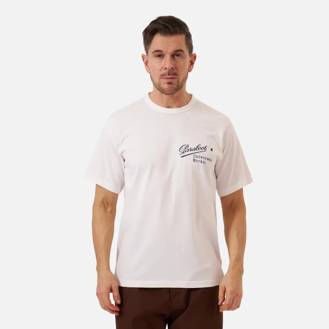 T-shirt Paraboot - Blanc - Universal Works - détail 3