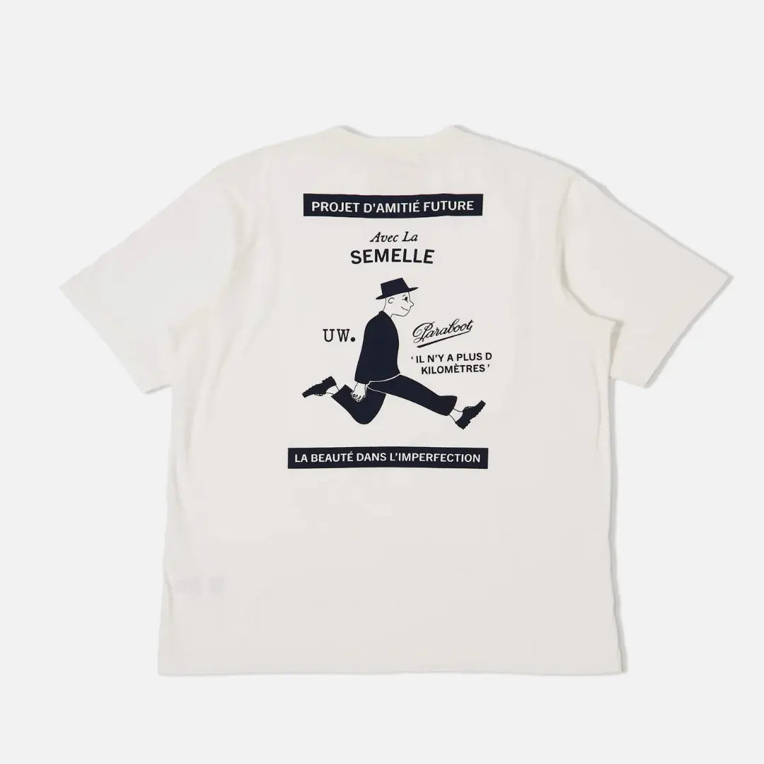 T-shirt Paraboot - Blanc - Universal Works - détail 4