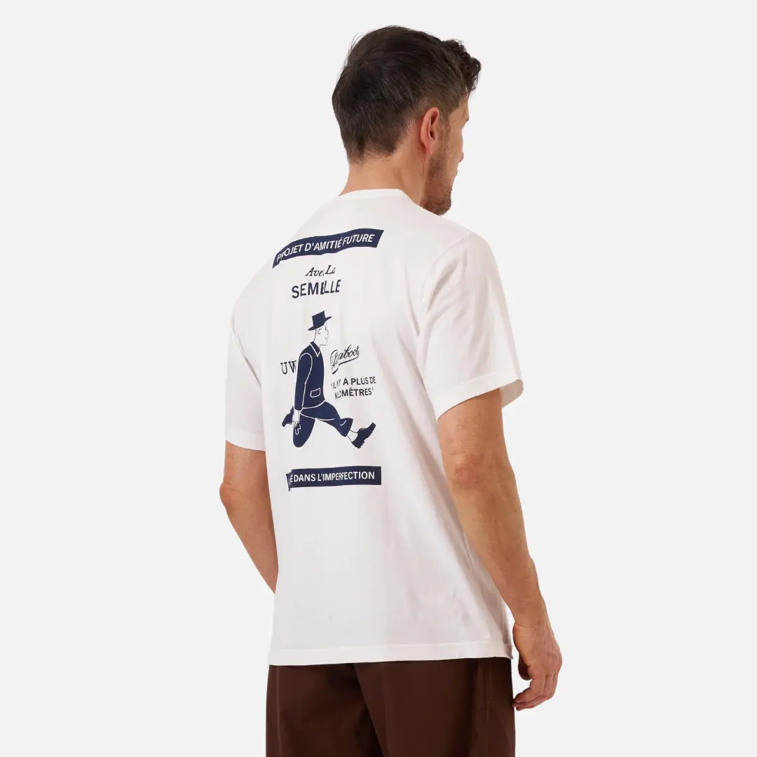 T-shirt Paraboot - Blanc - Universal Works - détail 5
