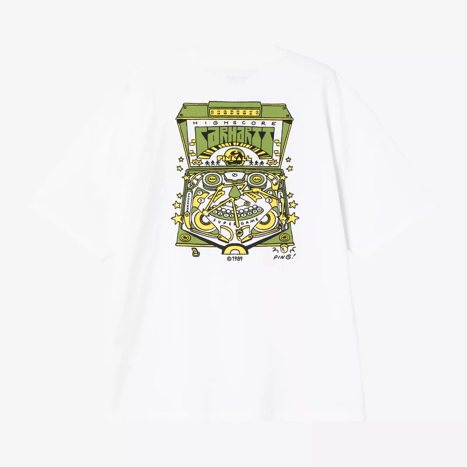T-shirt Pinball Blanc - Carhartt WIP - Klubb Le Mans