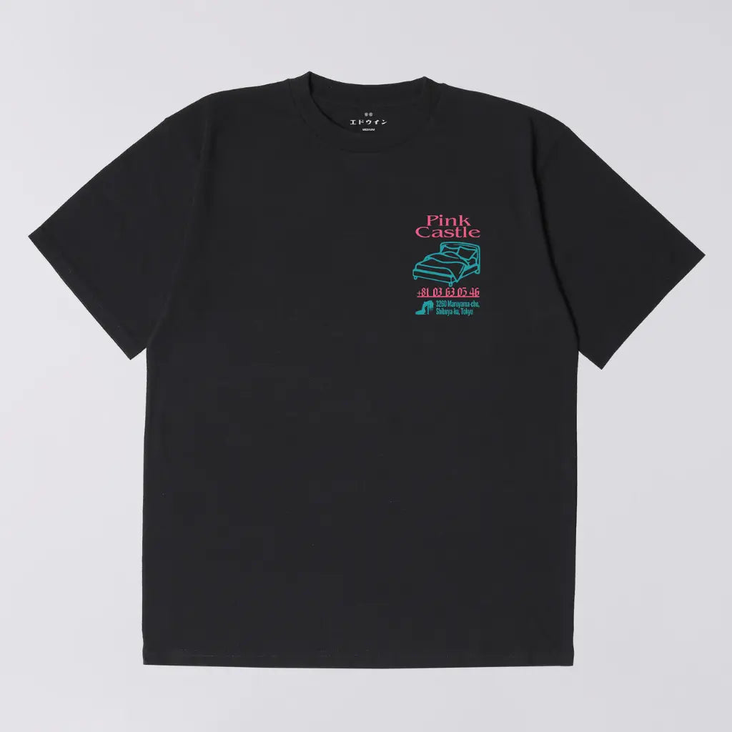 EDWIN -  T-SHIRT PINK CASTLE NOIR -  Klubb