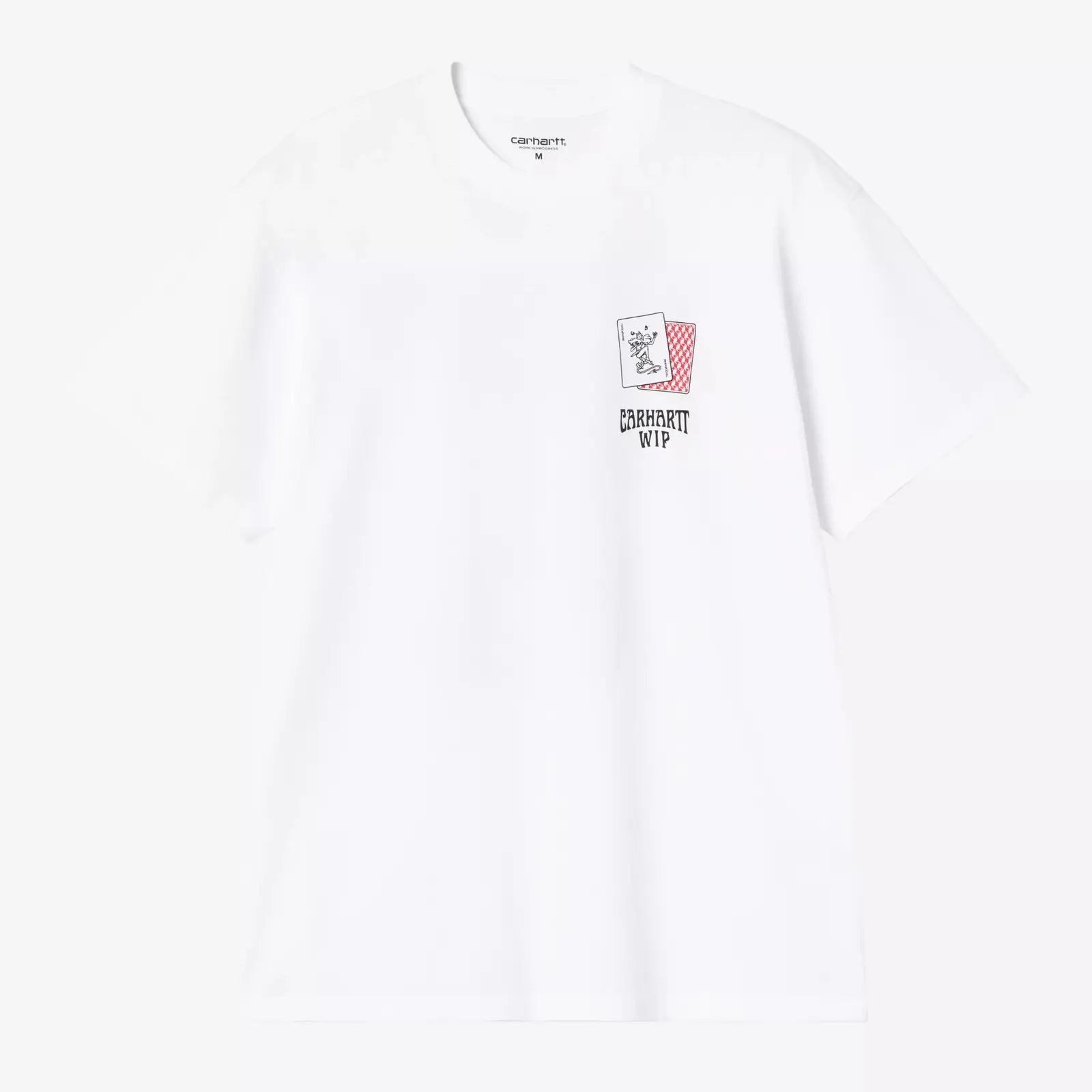 T-shirt Playing Cards Carhartt WIP blanc coton bio - imprimé cartes à jouer devant