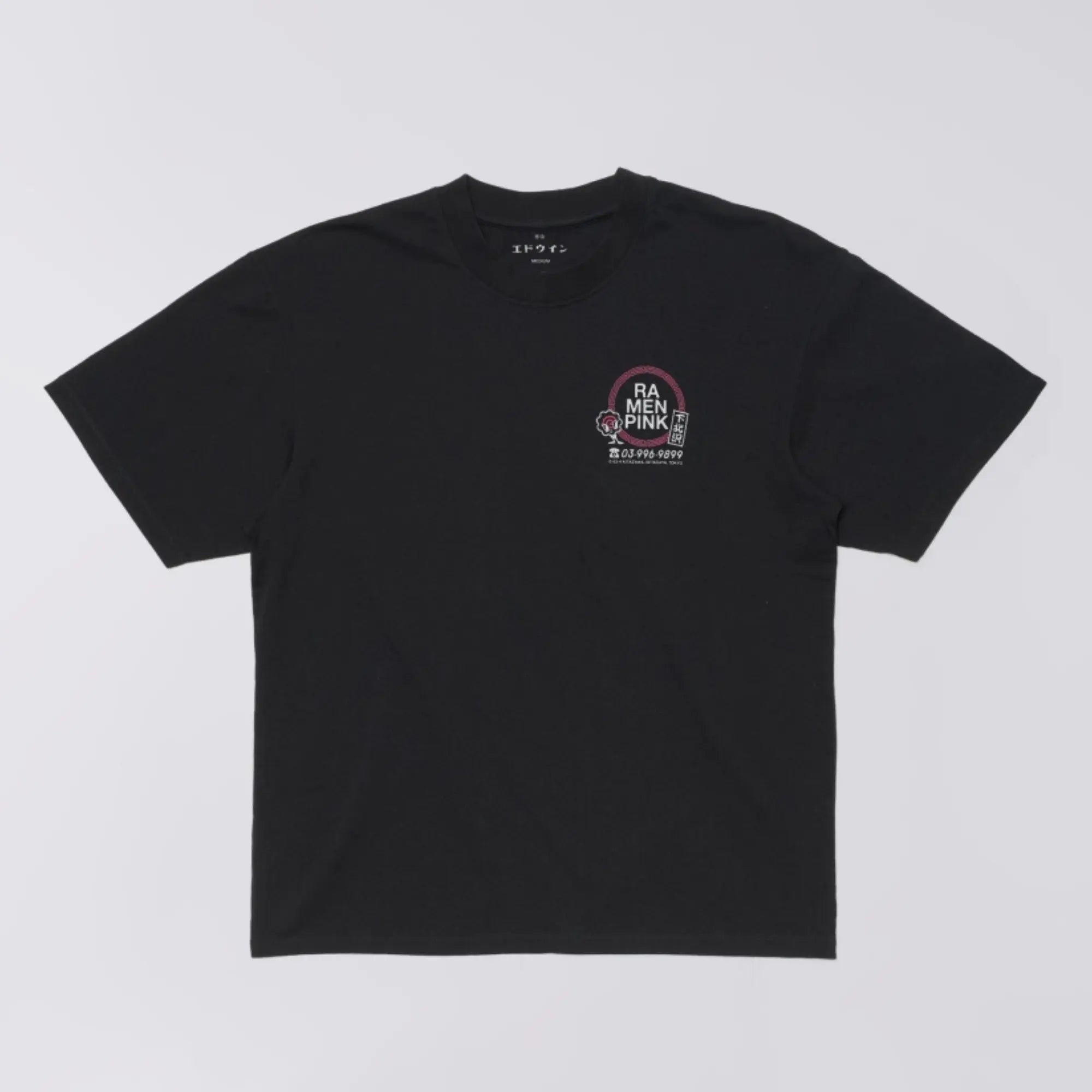 T-SHIRT RAMEN PINK BLACK